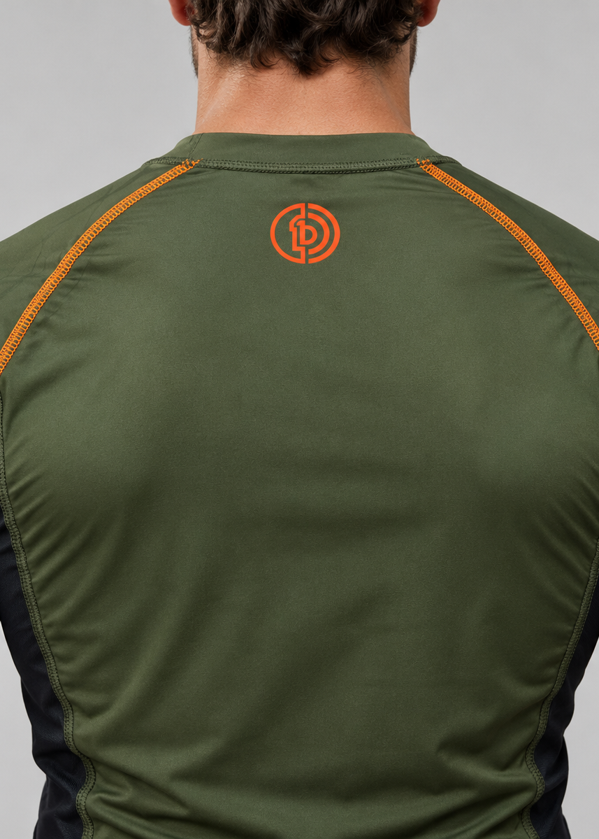 Beyond Human Olive Rash Guard
